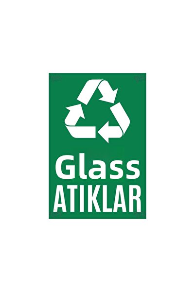 Hayg Equipment Color Coded Recycling Aluminum Sign Set – Domestic, Plastic, Glass, Metal and Paper Waste - 20X30 cm