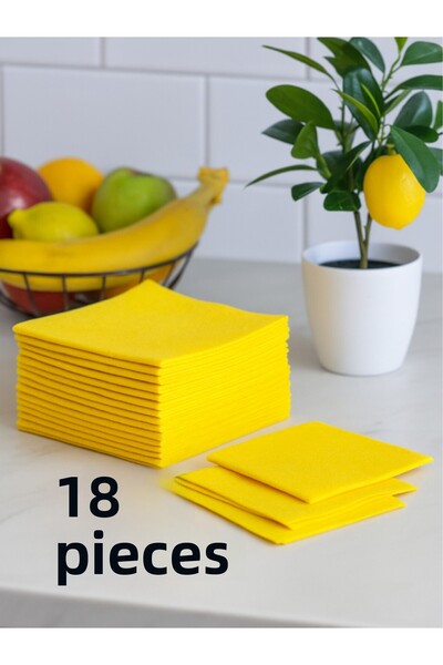 nistabolje 18 bucăți cârpă generală de bucătărie cârpă galbenă 30 x 35 cm câr...