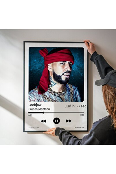 Thetic French Montana - Lockjaw Single Collection Premium Spotify Poster - Song Poster!
