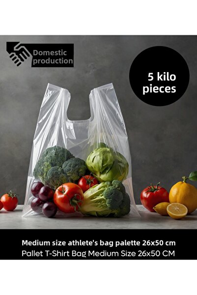 Sepet Doldur حقيبة رياضية بيضاء متوسطة الحجم 26×50 سم (5 كجم)