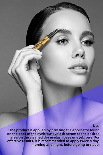 Bioxcin Eyebrow Eyelash Serum - Collagen Hyaluronic Acid Castor Oil Keratin Peptides B5 Biocomplex B11