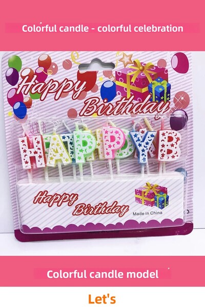 Letsii شموع عيد ميلاد ملونة لأجواء الحفلات الإبداعية 6 قطع
