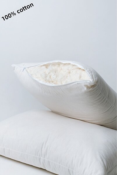 LATTE TEKSTİL 100% Cotton Filled, Cotton Pillow, 50 X 70 cm Size, 1350 Grams