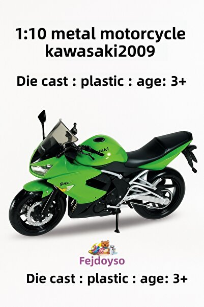 Pshoplay 1:10 Metal Motorcycle Kawasaki 2009 – Die Cast Model Toy