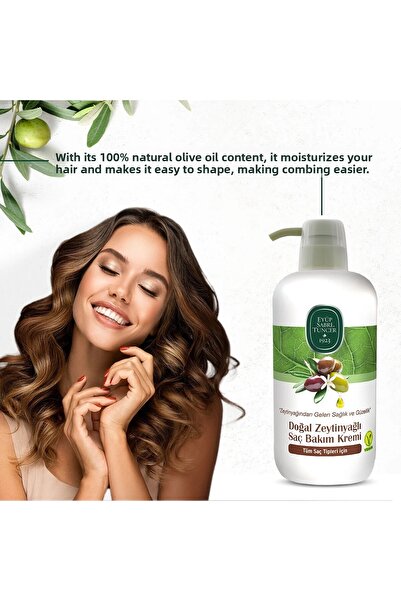 Eyüp Sabri Tuncer Natural Argan Oil Hair Care Series, Shampoo Shower Gel and Olive Oil Conditioner