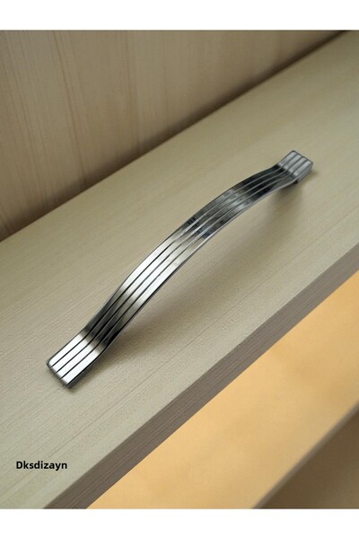 DKSDİZAYN 192 mm Acacia Striped Handle - Furniture Drawer Kitchen Cabinet Handle - 1St. Class Heavy Metal