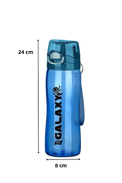 ELDİPA 750 ml Lockable Button Lid Sports Water Bottle Without Straw Water Bottle Pc Water Bottle