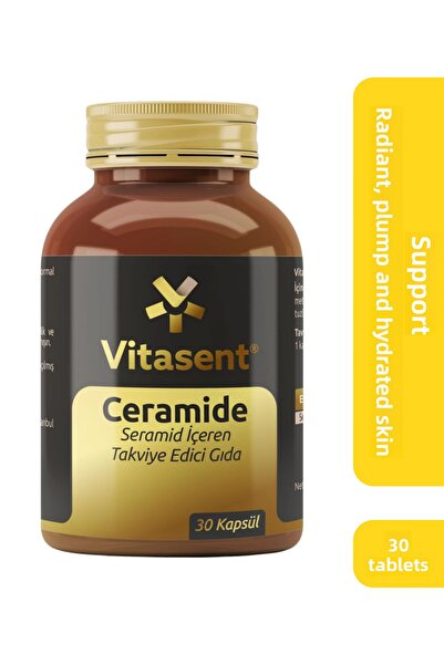 VİTASENT Ceramide 30 Capsules - Food Supplement to Strengthen the Skin Barrier - Ceramide