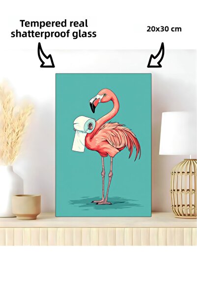 Harikabirev TABLA DE BAIE FLAMINGO CU Hârtie igienică pentru baie | BNYCM