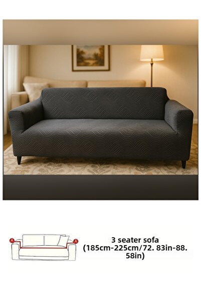 probak Husa de canapea jacquard simplu pentru 3 persoane |   Husa scaun cu elastic | husă canapea extensibilă |   husa scaunului