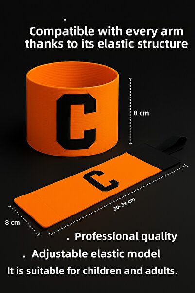 GAZELMANYA Professional Orange Captainhood Pazubandı - Sleeve and Band