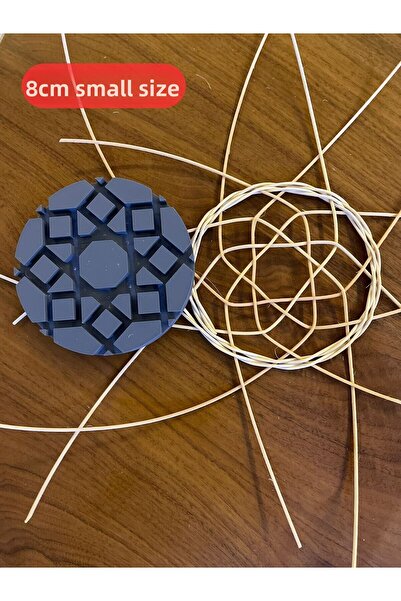 Mady Aksesuar قالب حياكة الروطان، قالب، نمط، قالب نموذجي رقم -21 حجم صغير 8 سم