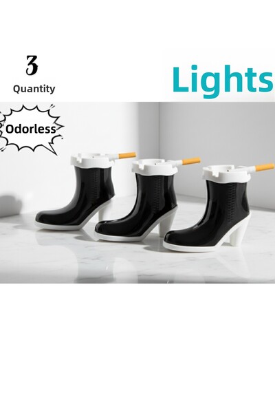 LUCES DESİGN 3 Unscented Shoe Ashtrays