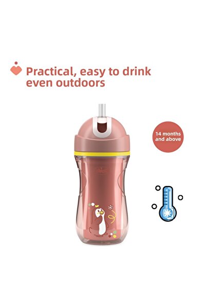 Chicco Sports cup with straw 14 months+ girl new