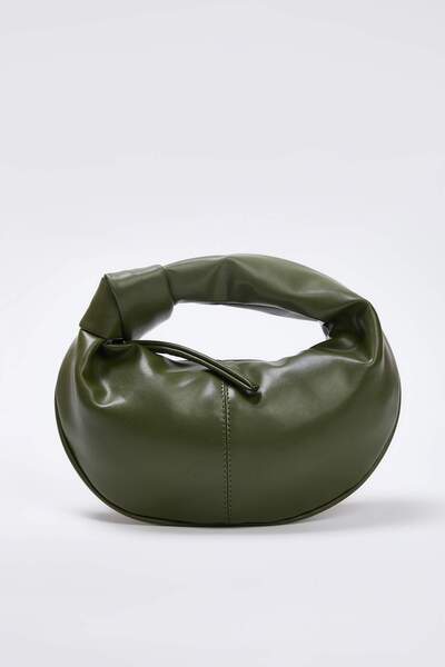 TRENDYOL SHOES Dunkelkhaki Mini-Oval-Umhängetasche für Damen TAKSS25OC00068