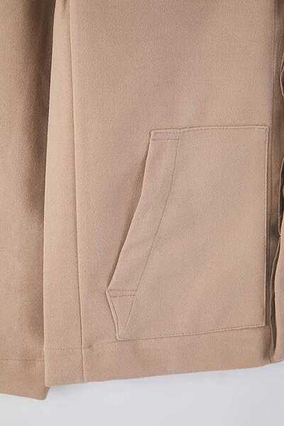 Trendyol Collection Beige Regular Men's Coat Tmnaw26Mo00033