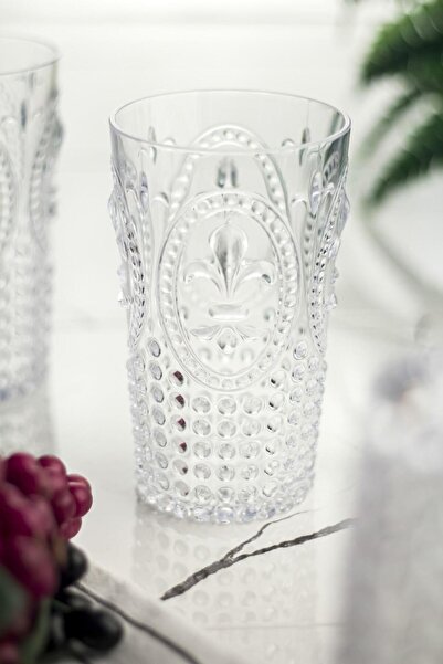 EWs Acrylic Transparent 6-Piece Tall Cup & Water Soft Drink Cup 750 ml (Not Large Size & Glass)