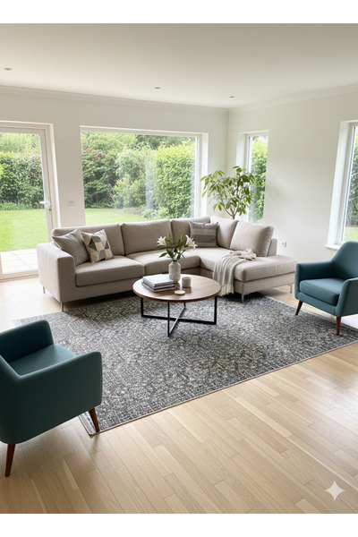 WOOF HOME Modern Cotton Carpet Cover Savan 6m2 Woven 200X300 Without Rubber