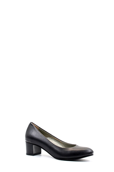 FAST STEP Hakiki Deri Kadın Kalın Topuklu Ayakkabı 792ZA057