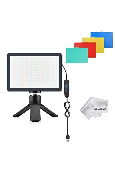 AZT 8 Inç 19cm 13w 120 Led Fotograf Ve Video Işığı Ve Mini Tripod Vlog Ürün Youtube Canlı Yayın Vb