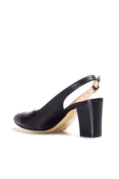 FAST STEP Шкіряні жіночі туфлі на товстому каблуці 064ZA359