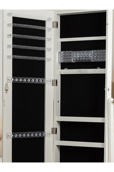 EVSTYLE Boy Mirror Jewelry & Makeup Organizer - Wood