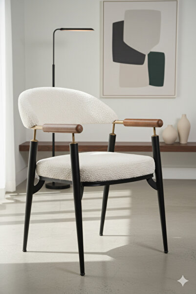 Meser Mobilya SOHO SİYAH METAL MUTFAK VE SALON SANDALYESİ