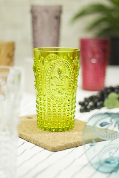 EWs Akrilik Renkli 6'lı Uzun Bardak & Su Meşrubat Bardağı 750 ml ( Büyük Boy & Cam Değildir )