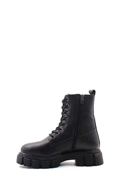 FAST STEP Women's Classic Boots - Genuine Leather and Fur Detail 710KZA6001