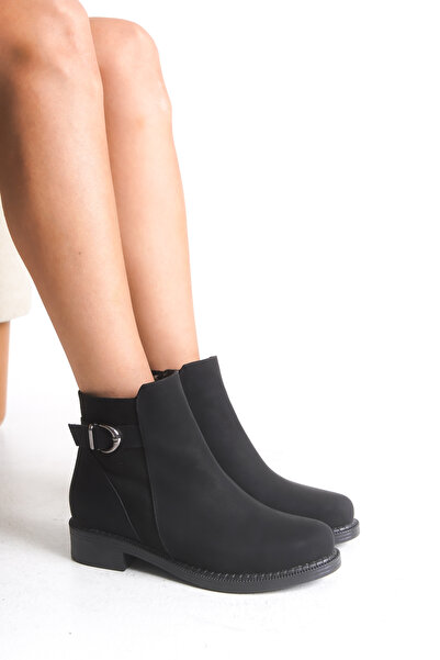 Riccon Giselnath Kadın Bot 0012070 Mat Siyah