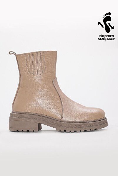 FAST STEP Γυναικείες μπότες από γνήσιο δέρμα - Χοντρή σόλα, Μοντέλο 257SZA624