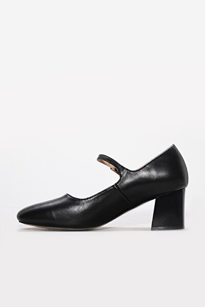 FAST STEP Pantofi de damă din piele naturală cu toc gros 064ZA369