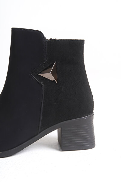 Riccon Xyrhicelle Kadın Bot 0012639 Mat Siyah