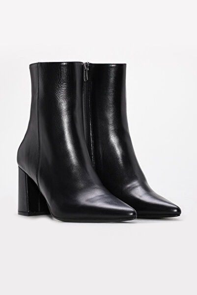 FAST STEP Γνήσιο δέρμα Γυναικείες Μπότες με Χοντρό Τακούνι 215DZA3211