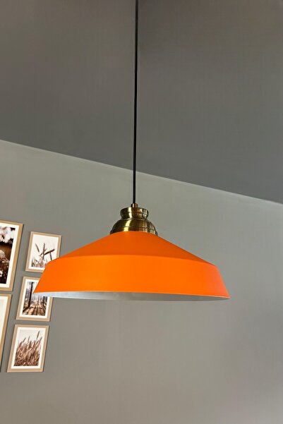 Bamyum Lema Turuncu Tekli Avize Kum Saati Başlık Sarkıt Lamba Restoran Cafe Salon Avizeleri