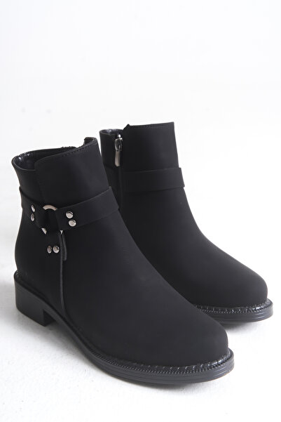 Riccon Ezasianna Kadın Bot 0012075 Mat Siyah