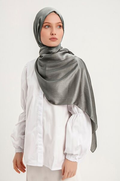 Şaless Janjan Hijab Crinkle Evening Dress - Nefti 70X190Cm