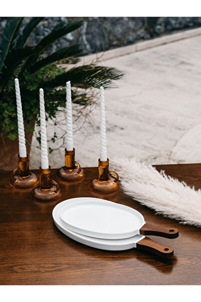 The Mia Woody Porcelain Serving 36x17 cm