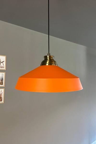 Bamyum Lema Turuncu Tekli Avize Kum Saati Başlık Sarkıt Lamba Restoran Cafe Salon Avizeleri