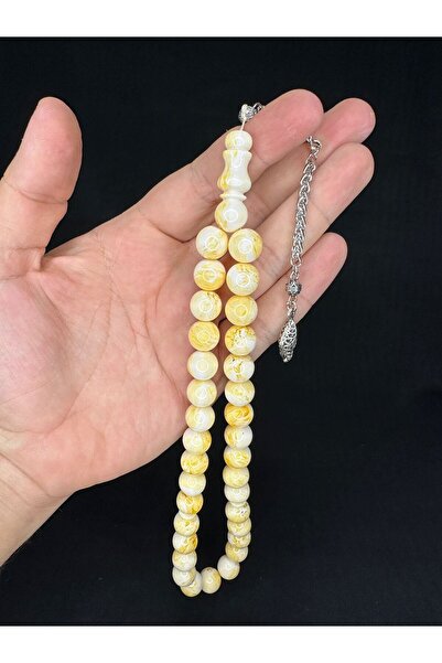 Anemore Collection قطرة بيروت العنبر مع قطع العجين الأبيض - 12 مم T-672