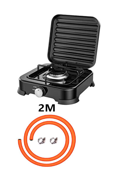 Denx 2200W single portable gas stove with 2m gas hose