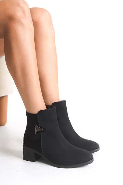 Riccon Xyrhicelle Kadın Bot 0012639 Mat Siyah