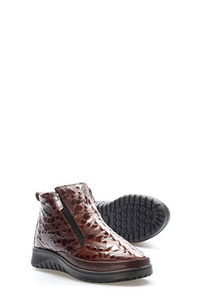 FAST STEP Hakiki Deri Kadın Kısa Topuklu Bot 972SZA7560