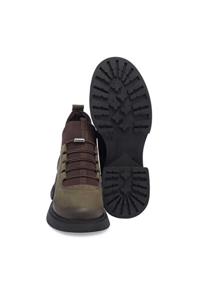 Tergan Yeşil Hakiki Nubuk Deri Kadın Casual Bot - K23K1BT66960-G98