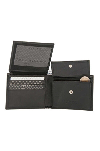 Tergan Black Genuine Leather Men's Wallet - S1Ce00001254-A97