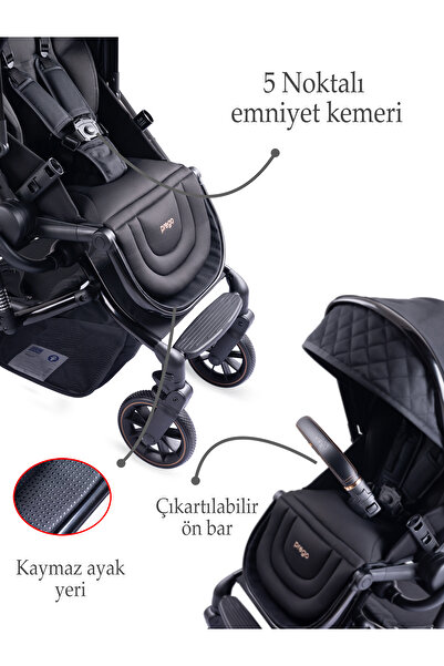 Prego Maybach İ-Size UV Tenteli Travel Sistem Bebek Arabası