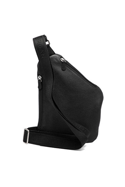 Tergan Black Genuine Leather Men's Crossbody Bag - S1Ac00021457-A6F