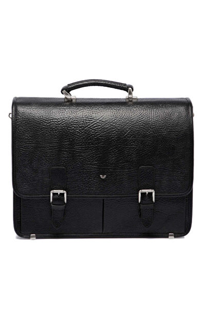 Tergan حقيبة رجالية من الجلد الطبيعي باللون الأسود - S1EV00022775-P2Y