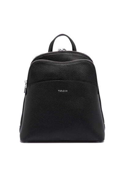 Tergan Siyah Hakiki Deri Kadın Sırt Çantası - S1SR00079802-A41