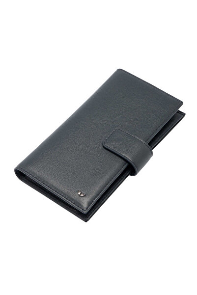 Tergan Lacivert Hakiki Deri Erkek Cüzdan - S1CE00001622-I91